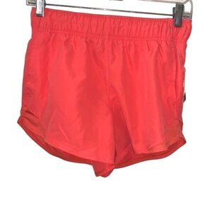 Athletic Works Womens XS Orange Running Shorts Mesh Liner Recycled Polyester Lig